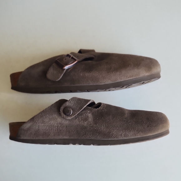 Birkenstock Brown Suede Mules - Picture 3 of 5